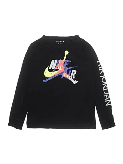 Pre-owned Air Jordan Kids' Long Sleeve T-shirt In Black