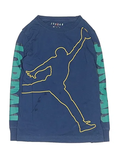 Pre-owned Air Jordan Kids' Long Sleeve T-shirt In Blue