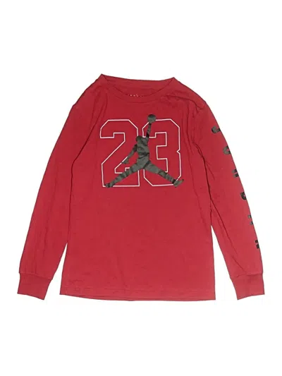 Pre-owned Air Jordan Kids' Long Sleeve T-shirt In Red