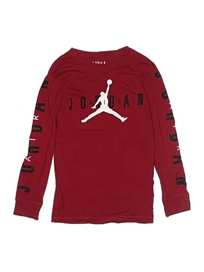 Pre-owned Air Jordan Kids' Long Sleeve T-shirt In Red