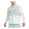 Air Jordan Loose Plus Velvet Contrast Stitching Warm Vest 'light Blue'