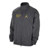 Air Jordan Los Angeles Lakers Courtside Nba Jam Jacket Asia Sizing 'medium Ash Purple Smoke' In Black