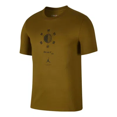 Air Jordan Love 6 Basketball Sports T-shirt 'olive Green'