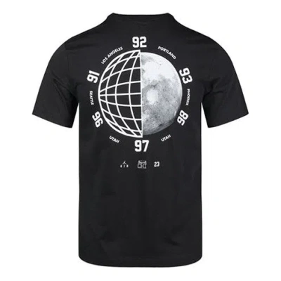 Air Jordan Love 6 Printing Basketball Sports Round Neck Short Sleeve Black