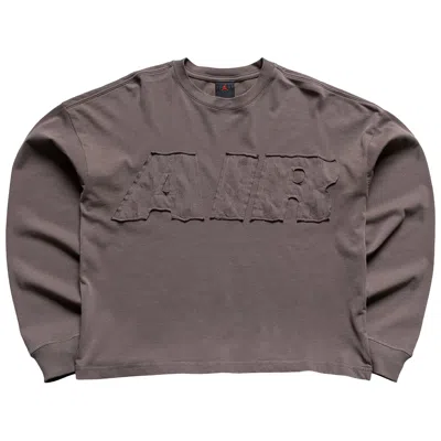 Pre-owned Air Jordan M J Air Short-sleeve Tee 'cave Stone' | Grey | Men's Size M In Gray