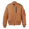 Air Jordan Ma-1 Flight Reflective Warm Jacket For Men Orange In Brown
