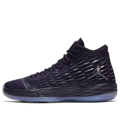 Air Jordan Melo M13 'purple Dynasty Metallic Silver' In Black