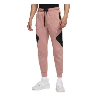 Air Jordan Men's  As J Df Sprt Stmt Flc Pant Casual Breathable Sports Knit Long Pants/trousers Pink