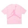 Air Jordan Men's  Casual Sports Breathable Short Sleeve Pink T-shirt