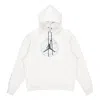 Air Jordan Men's  Casual Sports Hooded Lacing Pullover Autumn White