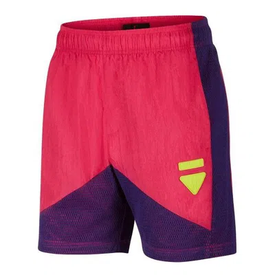 Air Jordan Men's  Colorblock Straight Athleisure Casual Sports Red Shorts In Pink