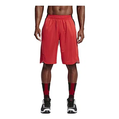 Air Jordan Men's  Contrasting Colors Gradient Straight Sports Basketball Shorts Red 'light Crimson Bl