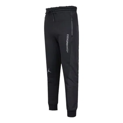 Air Jordan Men's  Environmental Friendly Reflective Colorblock Bundle Feet Sports Pants/trousers/jogg In Black