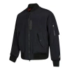 Air Jordan Men's  Essentials Ma-1 Reversible Aviator Woven Padded Clothes Black Jacket In Blue
