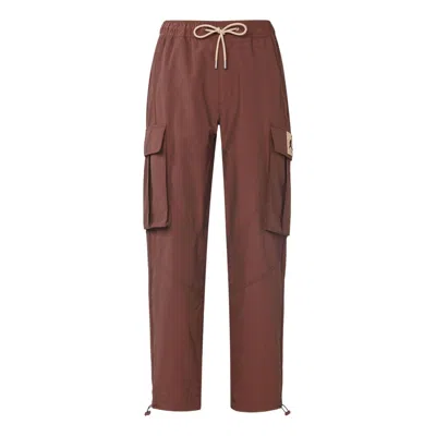 Air Jordan Men's  Flight Heritage Big Pocket Cargo Woven Drawstring Casual Joggers/pants/trousers Lig In Brown