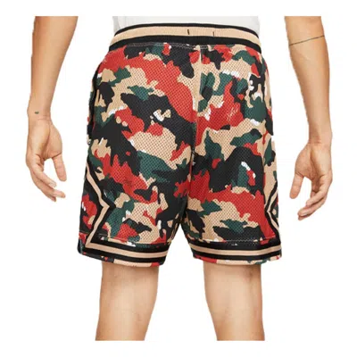 Air Jordan Men's  Flight Heritage Diamond Camouflage Mesh Breathable Casual Sports Shorts Yellow In Multi