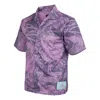 Air Jordan Men's  Flight Knit Printing Loose Basketball Short Sleeve Light Purple Shirt