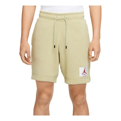 Air Jordan Men's  Flight Logo Label Shorts In Green