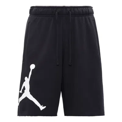 Air Jordan Men's  Flying Man Logo Training Knit Breathable Sports Shorts Black