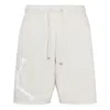 Air Jordan Men's  Flying Man Logo Training Knit Breathable Sports Shorts White