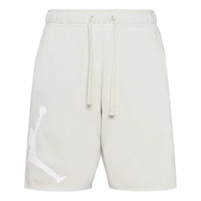 Air Jordan Men's  Flying Man Logo Training Knit Breathable Sports Shorts White