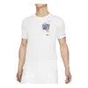 Air Jordan Men's  Funny Alphabet Logo Printing Sports Breathable Short Sleeve White T-shirt