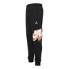 Air Jordan Men's  Funny Printing Fleece Lined Sports Pants/trousers/joggers Black