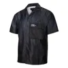 Air Jordan Men's  Gradient Big Pocket Breathable Casual Short Sleeve Shirt Black