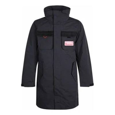 Air Jordan Men's  Hooded Long Black Jacket