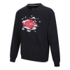 Air Jordan Men's  Logo Alphabet Embroidered Sports Round Neck Pullover Black