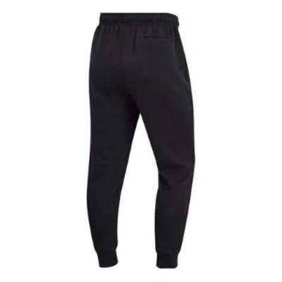 Air Jordan Men's  Logo Printing Fleece Lined Stay Warm Drawstring Bundle Feet Sports Pants/trousers/j In Black