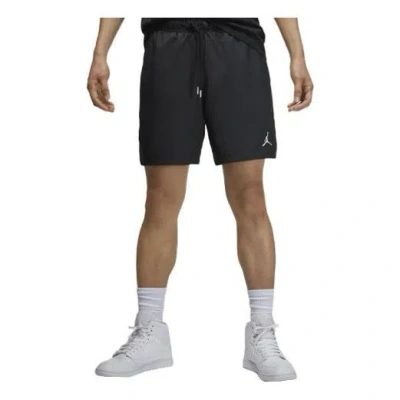 Air Jordan Men's  Logo Printing Lacing Black Straight Shorts