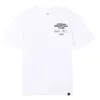 Air Jordan Men's  Minimalistic Alphabet Printing Round Neck Casual Short Sleeve White T-shirt In White