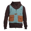 Air Jordan Men's  Multiple Pockets Solid Color Logo Detachable Fleece Lined Hooded Jacket Coffee In Black