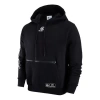 Air Jordan Men's  Nba Los Angeles Lakers Printing Knit Fleece Pullover Black
