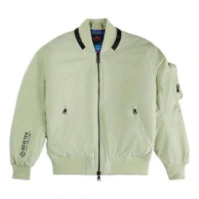 Air Jordan Men's  Pocket Zipper Short Padded Jacket Green