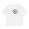 Air Jordan Men's  Printing Round Neck Pullover Short Sleeve White T-shirt In White