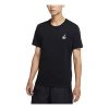Air Jordan Men's  Printing Short Sleeve Casual Embroidered Short Sleeve Black T-shirt