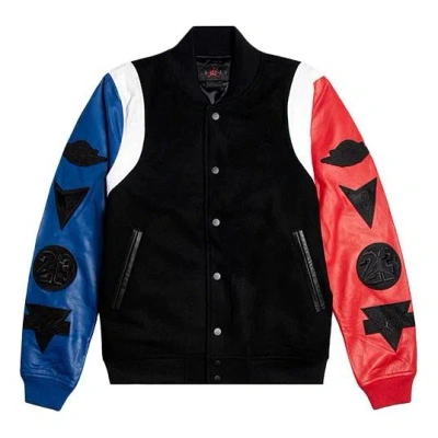 Air Jordan Men's  Sleeve Destroyer Sleeve Jacket Black