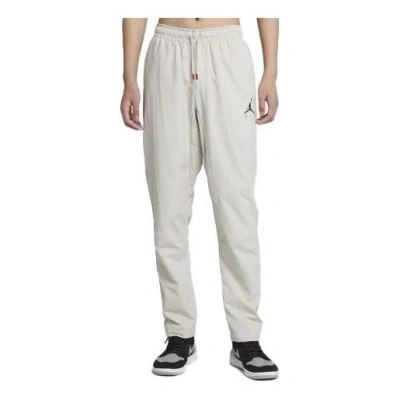 Air Jordan Men's  Solid Color Logo Printing Breathable Sports Casual Joggers/pants/trousers Autumn Cr In White