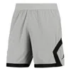 Air Jordan Men's  Solid Color Pattern Logo Drawstring Elastic Waistband Straight Shorts Gray