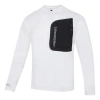 Air Jordan Men's  Splicing Pocket Reflective Printing Round Neck Pullover White T-shirt