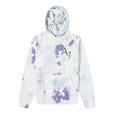 Air Jordan Men's  Sport Dna Kangaroo Pocket Tie Dye Logo Gray Purple In White