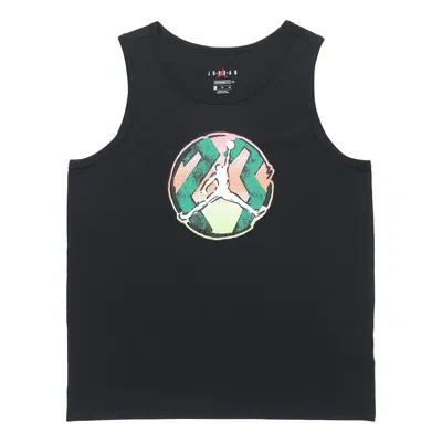 Air Jordan Men's  Sport Dna Printing Casual Sports Running Black Vest