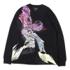 Air Jordan Men's  Ss22 23 Engineered '85 Printing Long Sleeves Black T-shirt