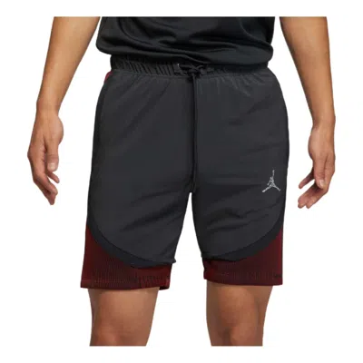 Air Jordan Men's  Ss22 Logo Micro Mark Lacing Casual Shorts Black