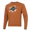 Air Jordan Men's  Ss22 Printing Fleece Sports Round Neck Khaki In Brown