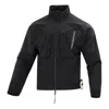 Air Jordan Men's  Ss22 Solid Color Zipper Stand Collar Sports Jacket Black
