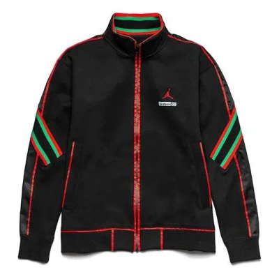 Air Jordan Men's  Why Not? X Facetasm Crossover Stripe Printing Stand Collar Jacket Asia Edition Blac In Black