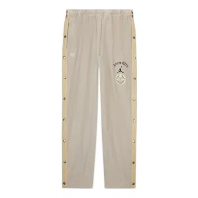 Air Jordan Men's  X Htg Crossover Corduroy Side Alphabet Logo Knit Casual Pants/trousers Us Edition In Neutral